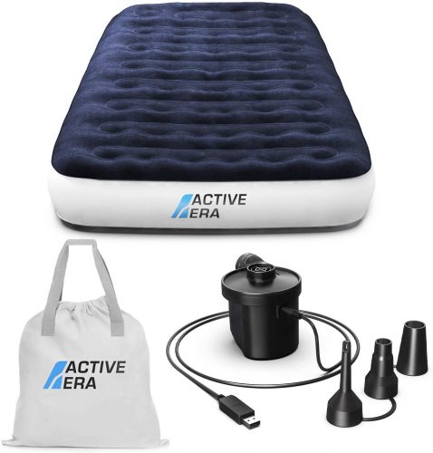 Active Era Camping Einzel Luftbett mit elektrischer Luftpumpe