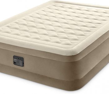 Intex Luftbett Ultra Plush (Queen) Beige schräge Ansicht