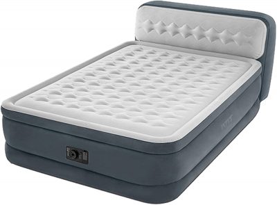 Intex Luxus Luftbett (Queen) mit Kopflehne-1 Intex Luxus Luftbett (Queen) mit Kopflehne schräge Ansicht, Luxus Luftbetten,